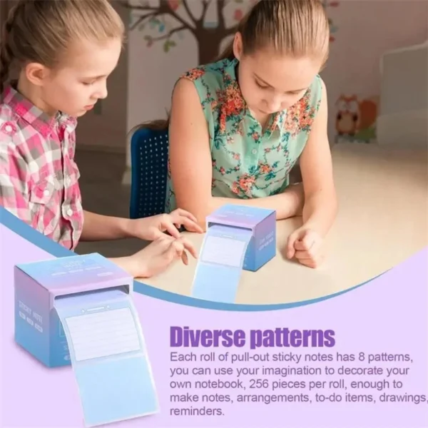 256 Pull Out Sticky Notes High-value Error Note Stickers Students Use Fully Adhesive Index Label Stickers - Image 2