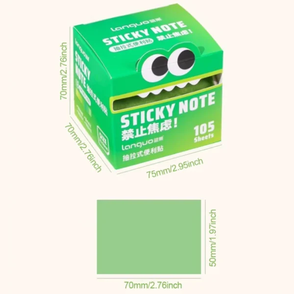 105pcs/Set Translucent Pull-out Type Sticky Notes Roll Paper Type Sticky Notes Pearlescent Transparent Note Making Notes Notepad - Image 6
